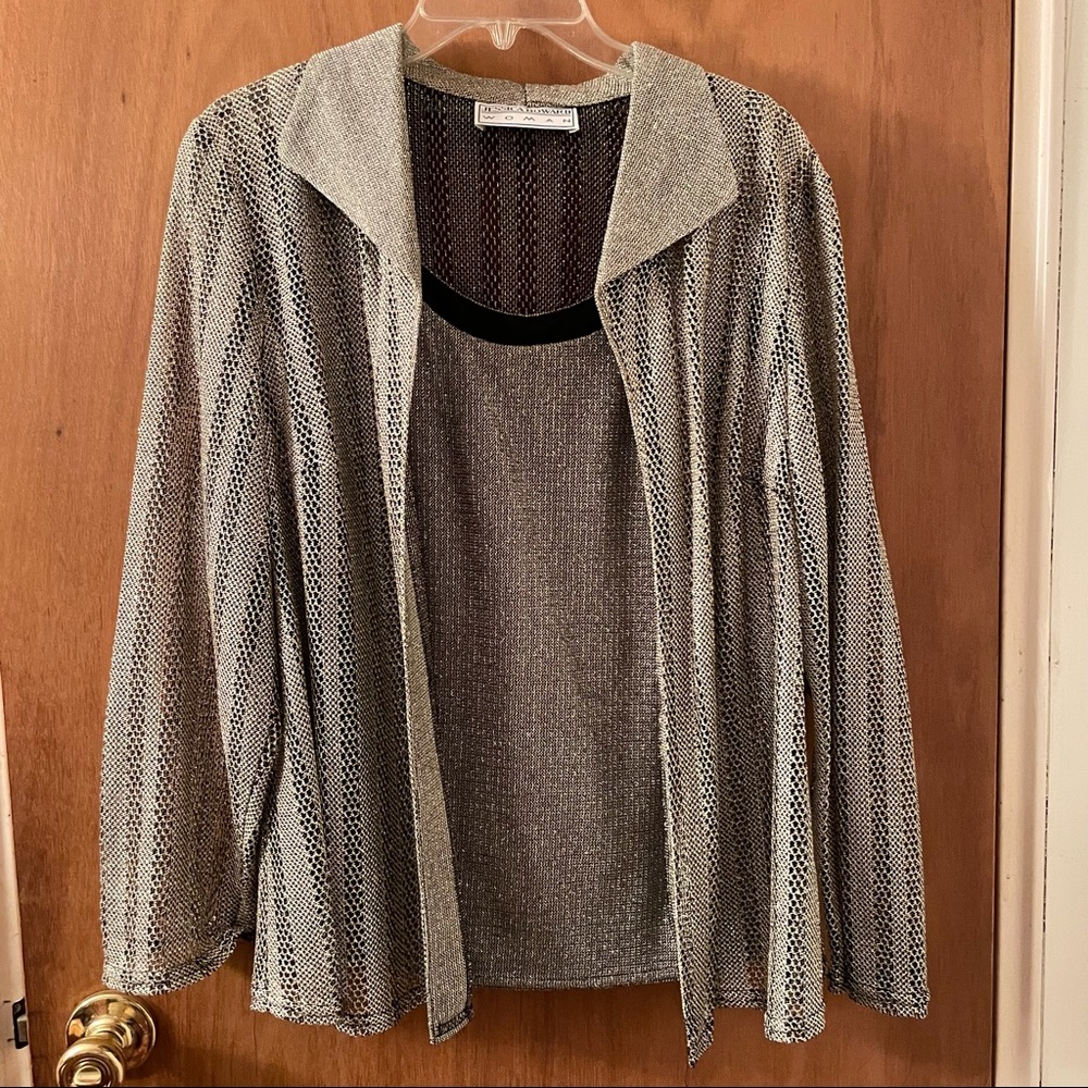 Shimmering tank and jacket set